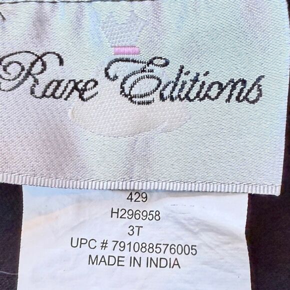 Rare Editions Girls Penguin Present Glitter Top & Flair Pants Set 3T Preowned - Picture 6 of 7